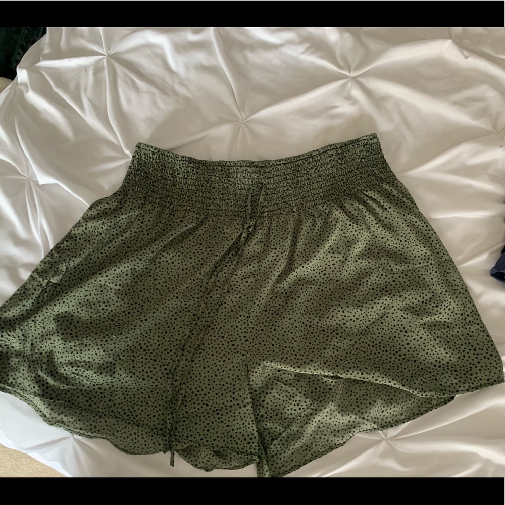 SHEIN Flowy Green Shorts